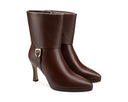 Lucía - Botines de Piel Café