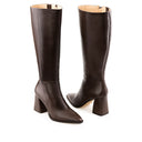 GALA | BOTA LARGA DE PIEL CAFÉ