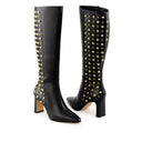 REGINA | BOTA LARGA DE PIEL NEGRA