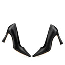 Antonella - Zapatillas de Piel Negro | Davenia