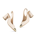 ADELA | ZAPATILLAS MARFIL DE PIEL