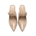 Angela - Zapatillas de Piel Beige | Davenia