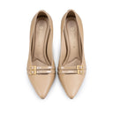 DENISSE | ZAPATILLAS BEIGE DE PIEL