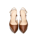 BRENDA | ZAPATILLA PIEL CAFÉ