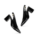 Bárbara- Zapatillas de Piel Negras | Davenia