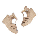 Alejandra - Alpargatas de Piel Beige | Davenia