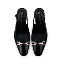 Alexia - Zapatillas de Piel Negra | Davenia
