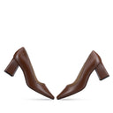 TANIA | ZAPATILLA DE PIEL CAFÉ