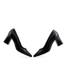 TANIA | ZAPATILLA DE PIEL NEGRO