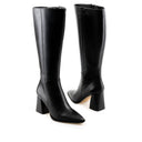 GALA | BOTA LARGA DE PIEL NEGRA