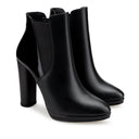 Carolina - Botines de Piel Negro