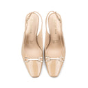 Alexia - Zapatillas de Piel Beige | Davenia