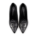 XIMENA | ZAPATILLAS NEGRAS DE PIEL