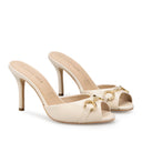 COLETTE | TACONES MARFIL DE PIEL