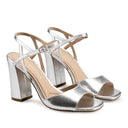 ROMA | TACONES PLATA DE PIEL