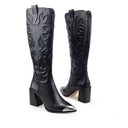 MELISSA | BOTA LARGA DE PIEL NEGRO