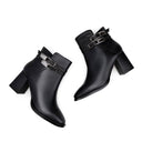 Carlota - Botines de Piel Negro | Davenia