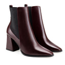Ariadna - Botines de Piel Vino