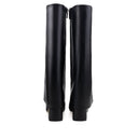 Ada - Botas Largas de Piel Negro | Davenia