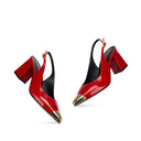 Adela - Zapatillas de Piel Roja | Davenia
