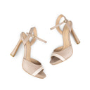 Bela - Tacones de Piel Nude con Marfil | Davenia