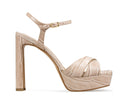 Acela - Tacones de Piel Croco Beige, vista 1