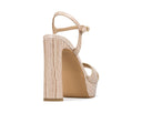 Acela - Tacones de Piel Croco Beige, vista 4