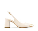 Adela - Zapatillas de Piel Marfil, vista 1