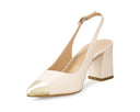Adela - Zapatillas de Piel Marfil, vista 3