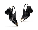 Adela - Zapatillas de Piel Negras, vista 7