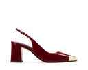 Adela - Zapatillas de Piel Rojo Chili, vista 1