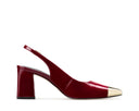 Adela - Zapatillas de Piel Rojo Chili, vista 4