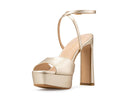 Agatha - Tacones de Piel Platino, vista 3