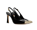 Ailin - Zapatillas de Piel Negras, vista 5