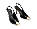 Ailin - Zapatillas de Piel Negras, vista 6