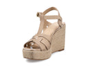 Alejandra - Alpargatas de Piel Beige, vista 3