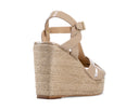 Alejandra - Alpargatas de Piel Beige, vista 4