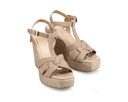 Alejandra - Alpargatas de Piel Beige, vista 6