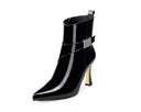 Alondra botines de piel charol negro - vista 2