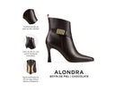 Infografía Alondra chocolate - detalles y medidas