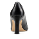 Ámbar zapatillas de piel negras - vista 3