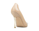 Amelia - Zapatillas de Piel Beige, vista 4