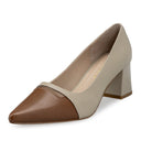 Amira zapatillas de piel taupe - vista 2
