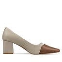 Amira zapatillas de piel taupe - vista 4