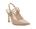 Angela - Zapatillas de Piel Beige, vista 2