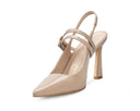 Angela - Zapatillas de Piel Beige, vista 3