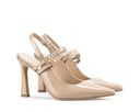 Angela - Zapatillas de Piel Beige, vista 5