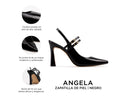 Angela - Zapatillas de Piel Negras, infografía