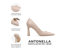 Antonella - Zapatillas de Piel Beige, infografía