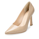 Antonella Zapatillas de Piel Charol Beige - vista 2